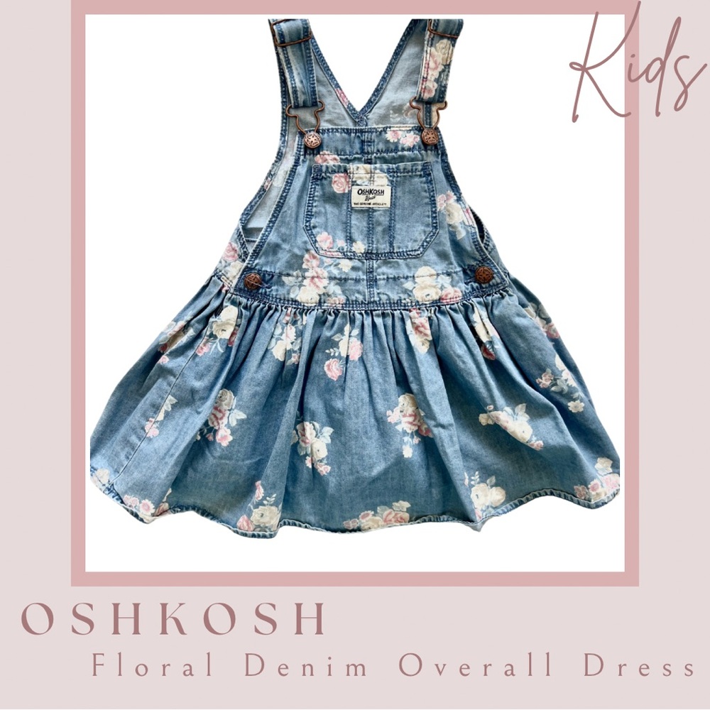 OshKosh B'gosh Blue Floral Denim Dress